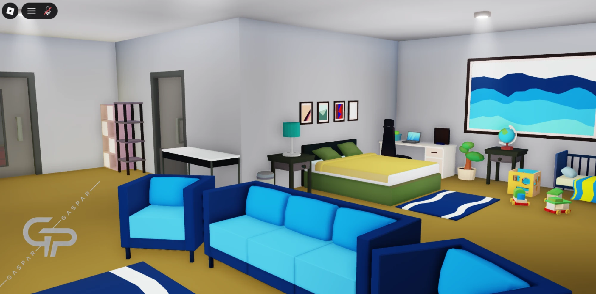 Low-poly Bedroom